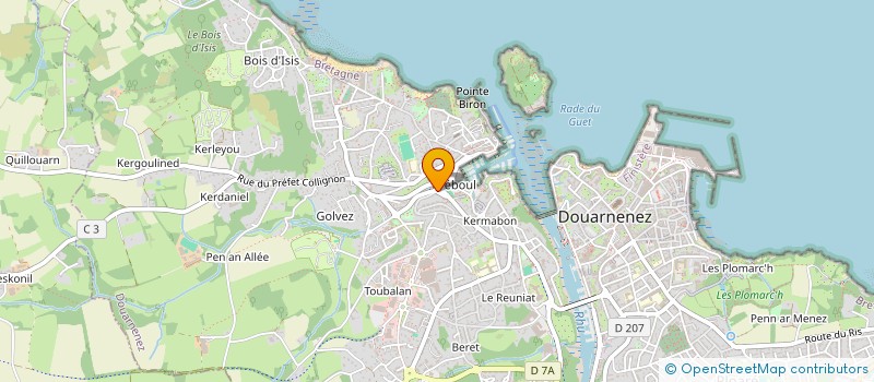 localisation de l'entreprise MADAME CATHERINE ARHAN  DOUARNENEZ