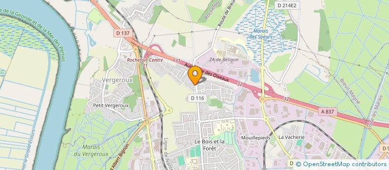 localisation de l'entreprise MADAME CATHERINE ARNAUD  ROCHEFORT