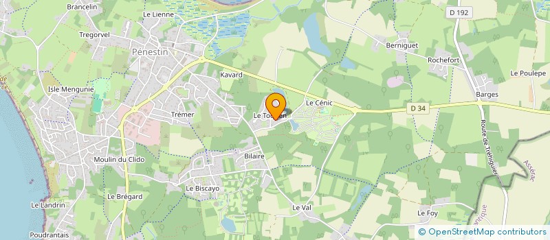 localisation de l'entreprise MADAME CATHERINE ARRIVE  PENESTIN