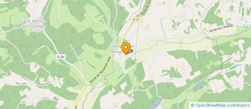 localisation de l'entreprise MADAME CATHERINE AUBERGIER  CLERMONT-DE-BEAUREGARD