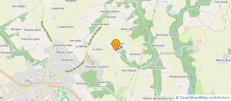 localisation de l'entreprise MADAME CATHERINE AUCHERE à PLONEOUR-LANVERN
