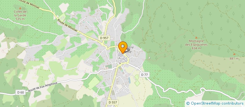 localisation de l'entreprise MADAME CATHERINE AUDEBERT  AUPS