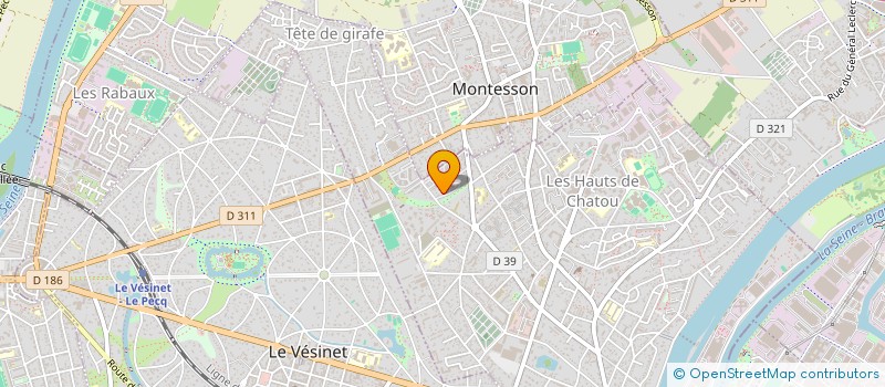 localisation de l'entreprise MADAME CATHERINE AUDOIN  CHATOU