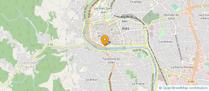 localisation de l'entreprise MADAME CATHERINE AUDOUARD  ALES