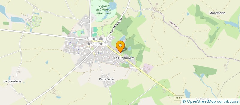 localisation de l'entreprise MADAME CATHERINE AUNAY  SAINT-JULIEN-DES-LANDES