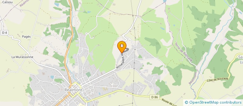 localisation de l'entreprise MADAME CATHERINE AUSSENAC  REALMONT
