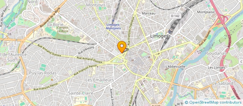 localisation de l'entreprise MADAME CATHERINE AUTEF à LIMOGES