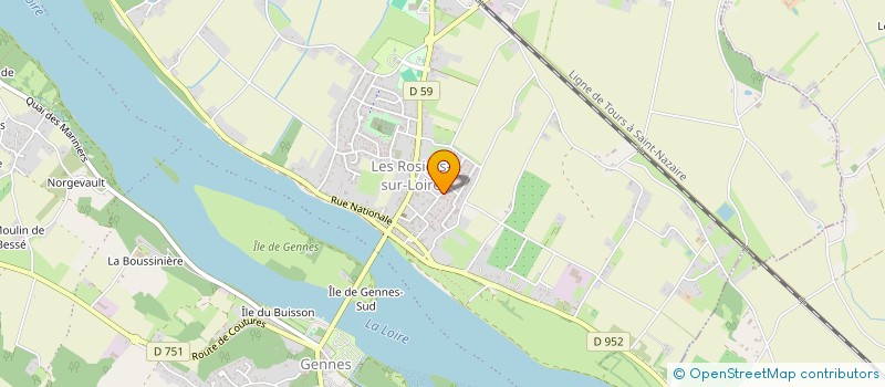 localisation de l'entreprise MADAME CATHERINE AVELINE  GENNES-VAL-DE-LOIRE