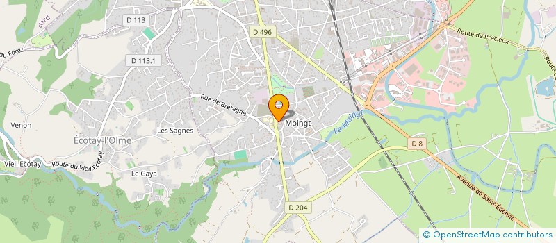 localisation de l'entreprise MADAME CATHERINE AYMARD  MONTBRISON