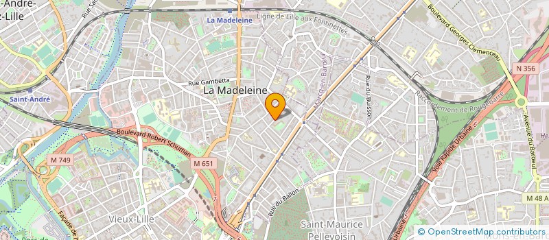 localisation de l'entreprise MADAME CATHERINE BABIN à LA MADELEINE