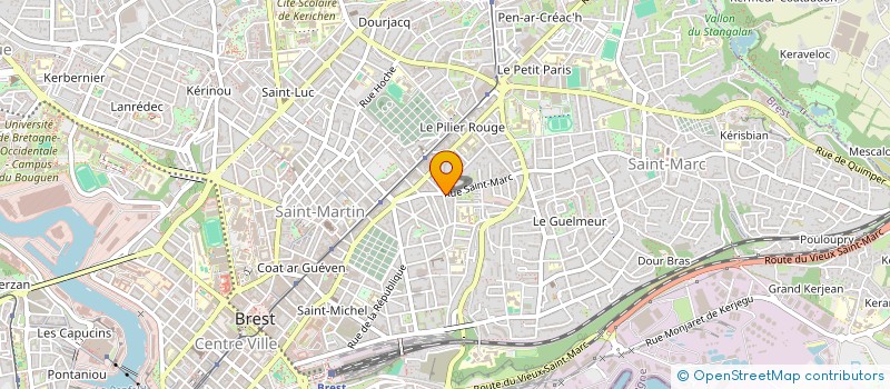 localisation de l'entreprise MADAME CATHERINE BALAY  BREST