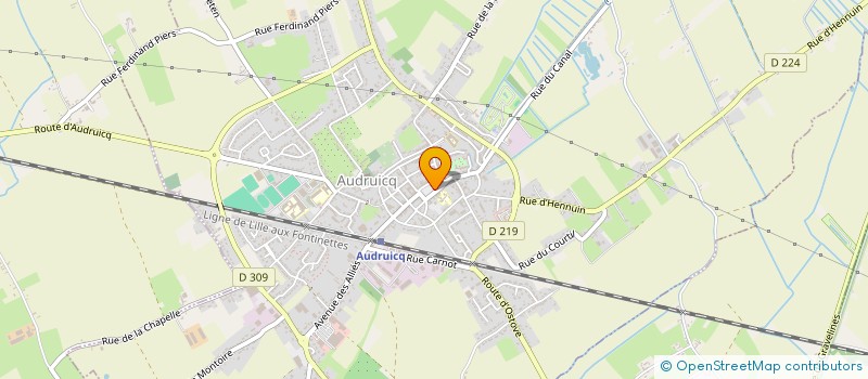 localisation de l'entreprise MADAME CATHERINE BALLE à AUDRUICQ