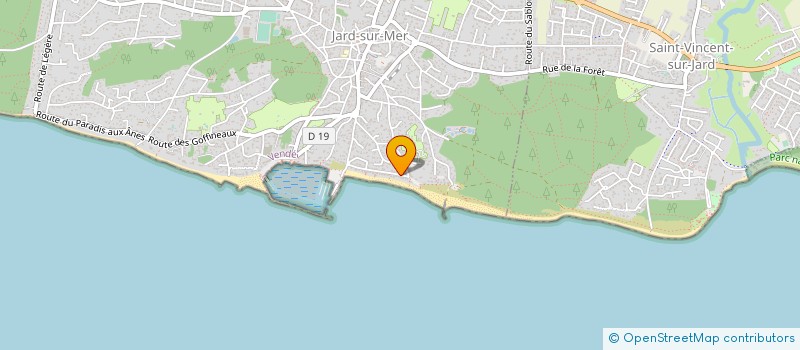 localisation de l'entreprise MADAME CATHERINE BALLET  JARD-SUR-MER