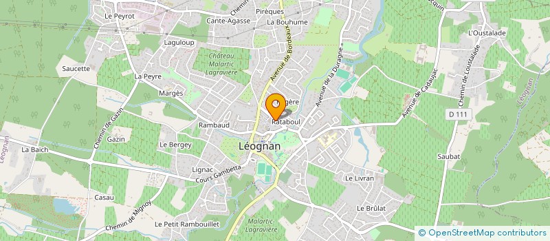 localisation de l'entreprise MADAME CATHERINE BAQUET à LEOGNAN