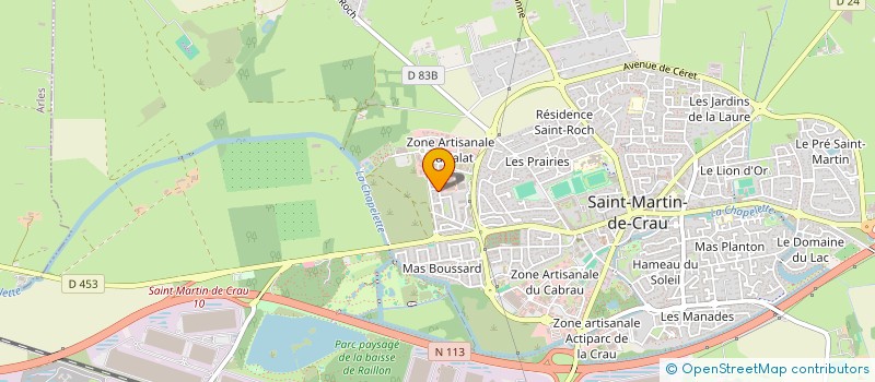 localisation de l'entreprise MADAME CATHERINE BARBIER à SAINT-MARTIN-DE-CRAU