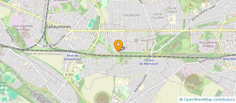 localisation de l'entreprise MADAME CATHERINE BARBIEUX  SALLAUMINES