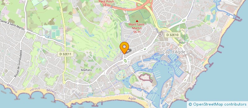 localisation de l'entreprise MADAME CATHERINE BARDIN à AGDE CEDEX