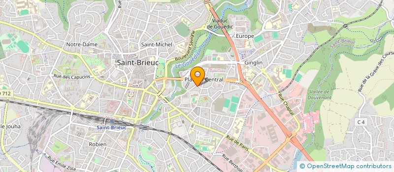 localisation de l'entreprise MADAME CATHERINE BARTEAU à SAINT-BRIEUC