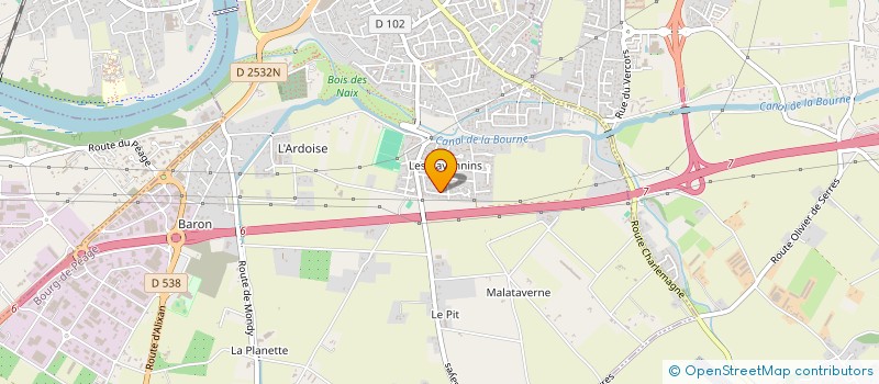 localisation de l'entreprise MADAME CATHERINE BARTOSIK  BOURG-DE-PEAGE