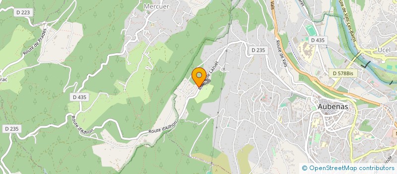 localisation de l'entreprise MADAME CATHERINE BASSAN  AUBENAS