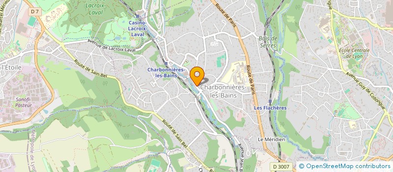 localisation de l'entreprise MADAME CATHERINE BASSET à CHARBONNIERES-LES-BAINS