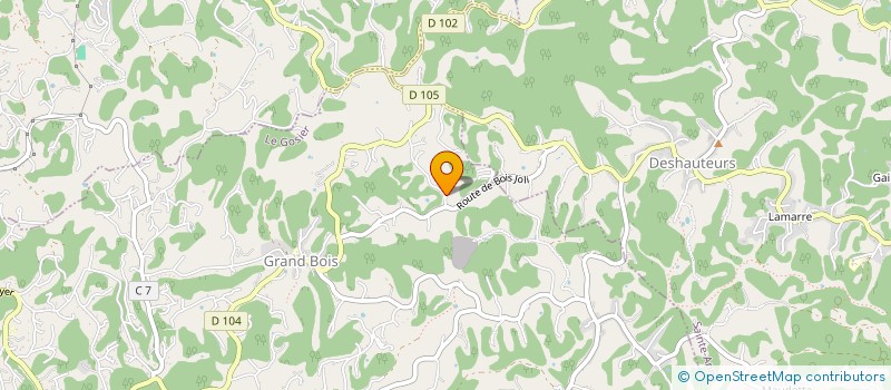 localisation de l'entreprise MADAME CATHERINE BASTIAS  LE GOSIER