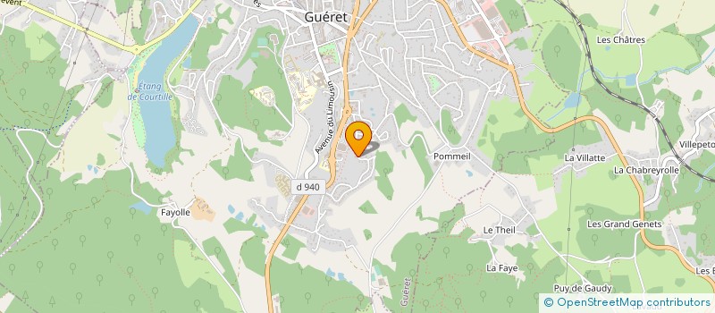 localisation de l'entreprise MADAME CATHERINE BATAILLE à GUERET