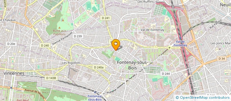 localisation de l'entreprise MADAME CATHERINE BATINI à FONTENAY-SOUS-BOIS