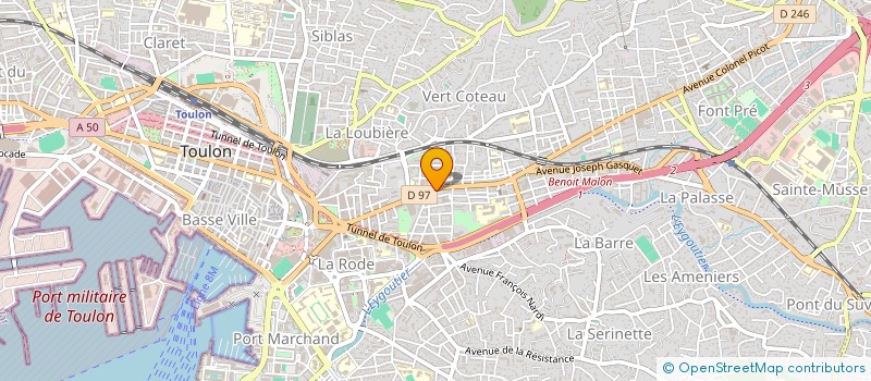 localisation de l'entreprise MADAME CATHERINE BAUME  TOULON