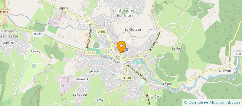 localisation de l'entreprise MADAME CATHERINE BEAUMONT  SAINT-CERE