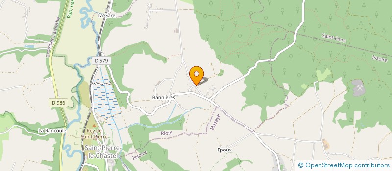 localisation de l'entreprise MADAME CATHERINE BEAUVALLOT  SAINT-PIERRE-LE-CHASTEL