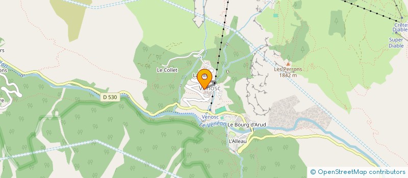 localisation de l'entreprise MADAME CATHERINE BECARD  LES DEUX ALPES