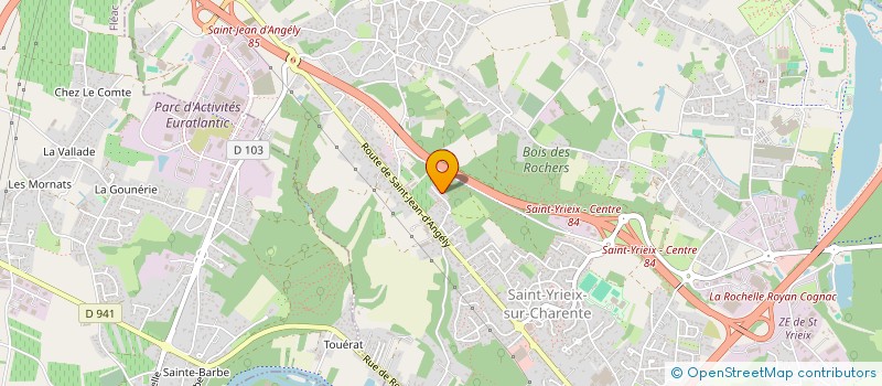 localisation de l'entreprise MADAME CATHERINE BECH  SAINT-YRIEIX-SUR-CHARENTE