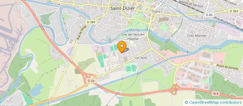 localisation de l'entreprise MADAME CATHERINE BELGRAND à SAINT-DIZIER