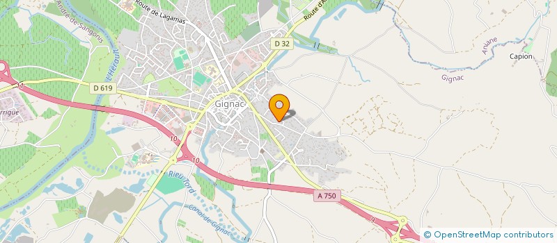 localisation de l'entreprise MADAME CATHERINE BELLEMARE à GIGNAC