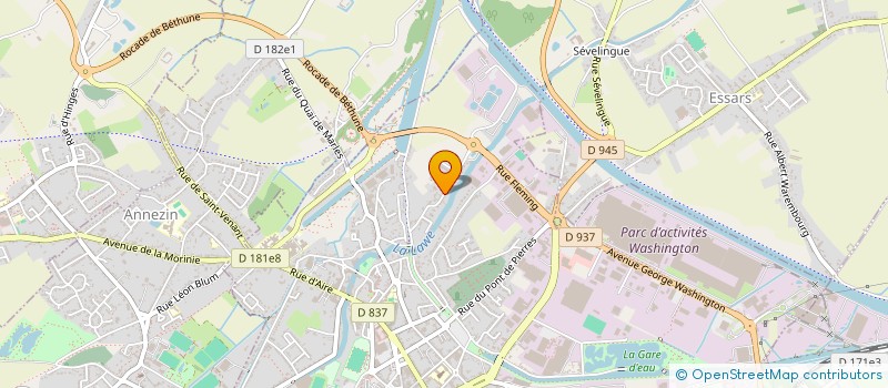 localisation de l'entreprise MADAME CATHERINE BELLOC  BETHUNE