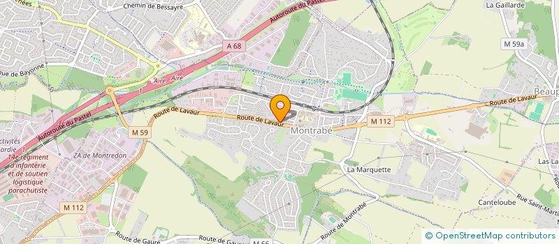 localisation de l'entreprise MADAME CATHERINE BELTRAN  MONTRABE