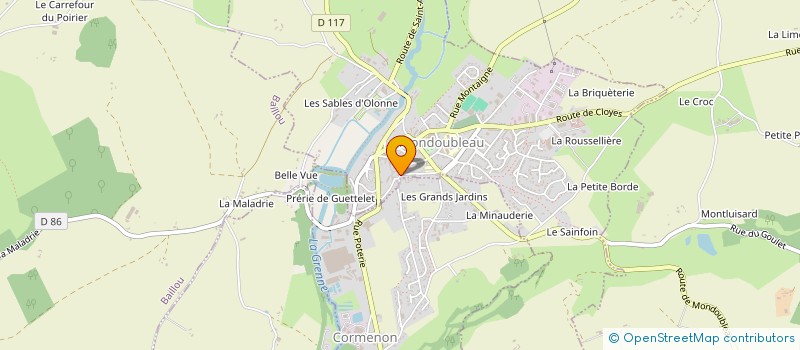 localisation de l'entreprise MADAME CATHERINE BEN FREDJ à MONDOUBLEAU