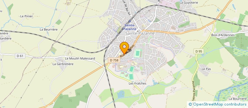localisation de l'entreprise MADAME CATHERINE BENETEAU à SAINTE-PAZANNE