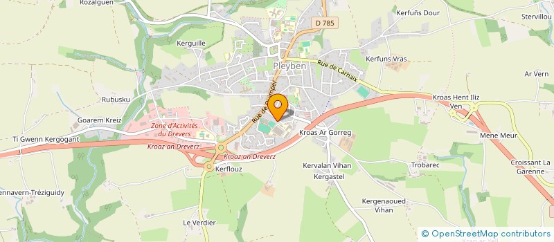 localisation de l'entreprise MADAME CATHERINE BENHAMOU  PLEYBEN