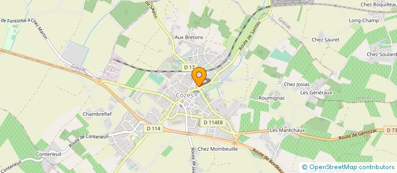 localisation de l'entreprise MADAME CATHERINE BENNECHET à COZES