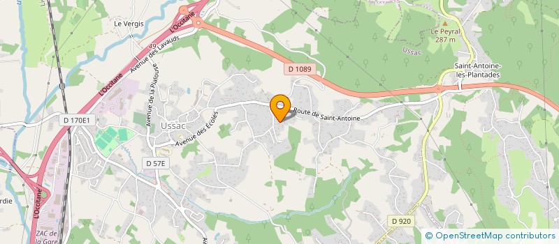 localisation de l'entreprise MADAME CATHERINE BENSAID  USSAC