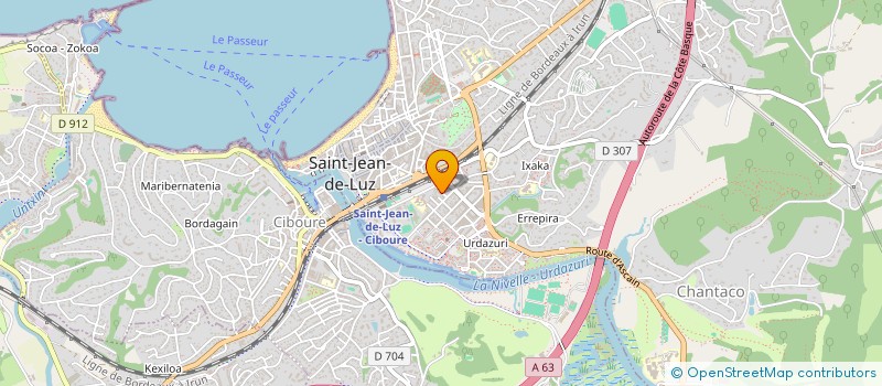 localisation de l'entreprise MADAME CATHERINE BERCETCHE  SAINT-JEAN-DE-LUZ