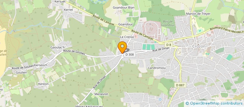 localisation de l'entreprise MADAME CATHERINE BERGER  CROZON