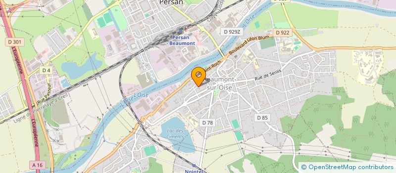 localisation de l'entreprise MADAME CATHERINE BERIGEL  BEAUMONT SUR OISE