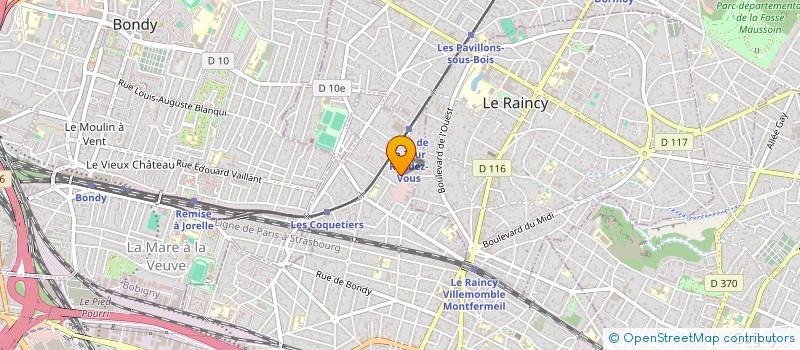 localisation de l'entreprise MADAME CATHERINE BERNARD  VILLEMOMBLE