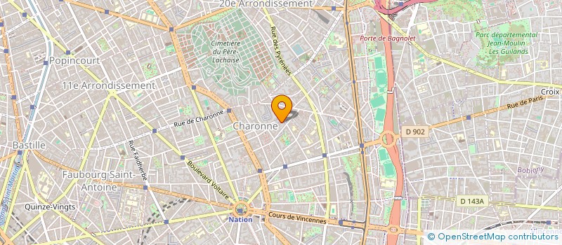 localisation de l'entreprise MADAME CATHERINE BERNARD  PARIS