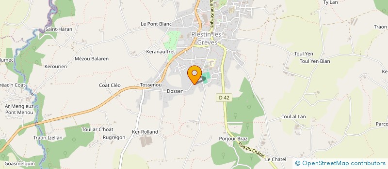 localisation de l'entreprise MADAME CATHERINE BERNARD  PLESTIN-LES-GREVES