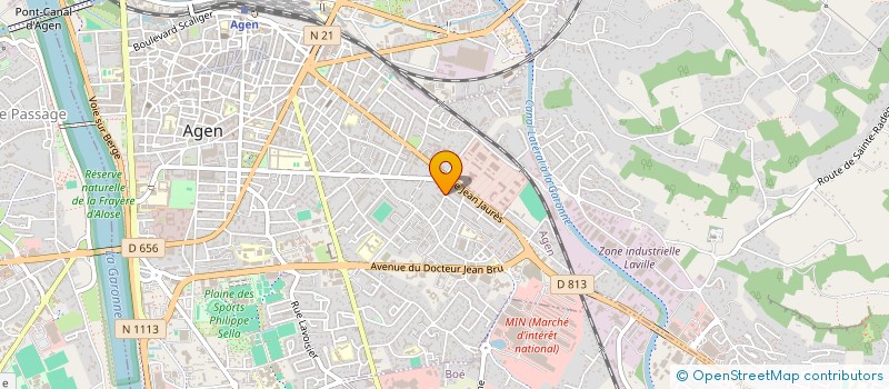 localisation de l'entreprise MADAME CATHERINE BERNARD  AGEN