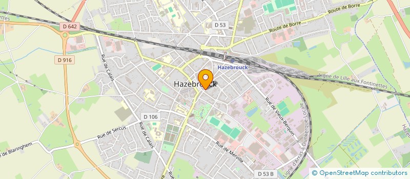 localisation de l'entreprise MADAME CATHERINE BERNARD  HAZEBROUCK